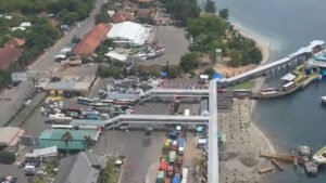 Kapolri-Panglima TNI Patroli Udara Cek Kesiapan Mudik di Pelabuhan Gilimanuk