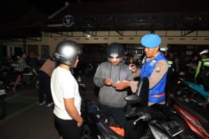 Jaga Kondusifitas Wilayah Polres Kediri Kota Gelar Patroli Harkamtibmas