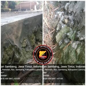 Gawat” Proyek Siluman Desa Pamotan Lamongan .Wow