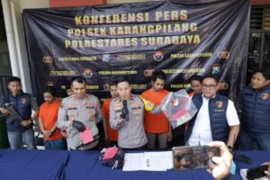 Polisi Berhasil Amankan 5 Orang Komplotan Pelaku Curanmor 21 TKP di Surabaya*