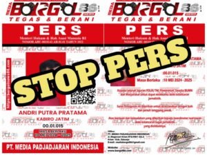 STOP PERS!!! Dihimbau Kepada Seluruh Instansi Yang Ada Di provinsi Jawa Timur, Bahwa Nama Tersebut Bukan Lagi Wartawan KABIRO Borgolnews86.com