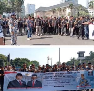 Ribuan masa dari GMBI hadiri undangan Pelantikan Presiden dan Wakil Presiden “Prabowo-Gibran”