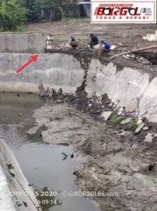 Terungkap, penyebab ambrolnya plengsengan kali di wilayah kelurahan pakal