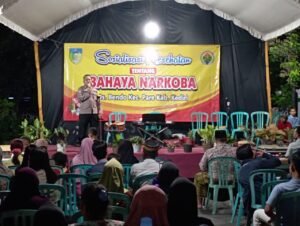 Wujudkan Generasi Emas, Polisi Kediri Sosialisasikan Bahaya Narkoba Pada Warga Desa Bendo