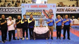Penutupan Kejurnas Karate INKANAS Kapolri Cup 2024, Wakakor Brimob Polri Apresiasi Sportivitas Atlet