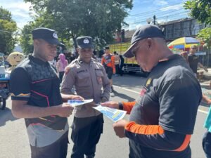 Polres Kediri Sosialisasikan PPDB SMA Taruna Kemala Bhayangkara di CFD Pare