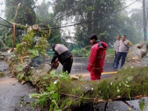 Akses Jalur Medan-Brastagi Terputus, TNI-Polri Bersinergi Lakukan Evakuasi